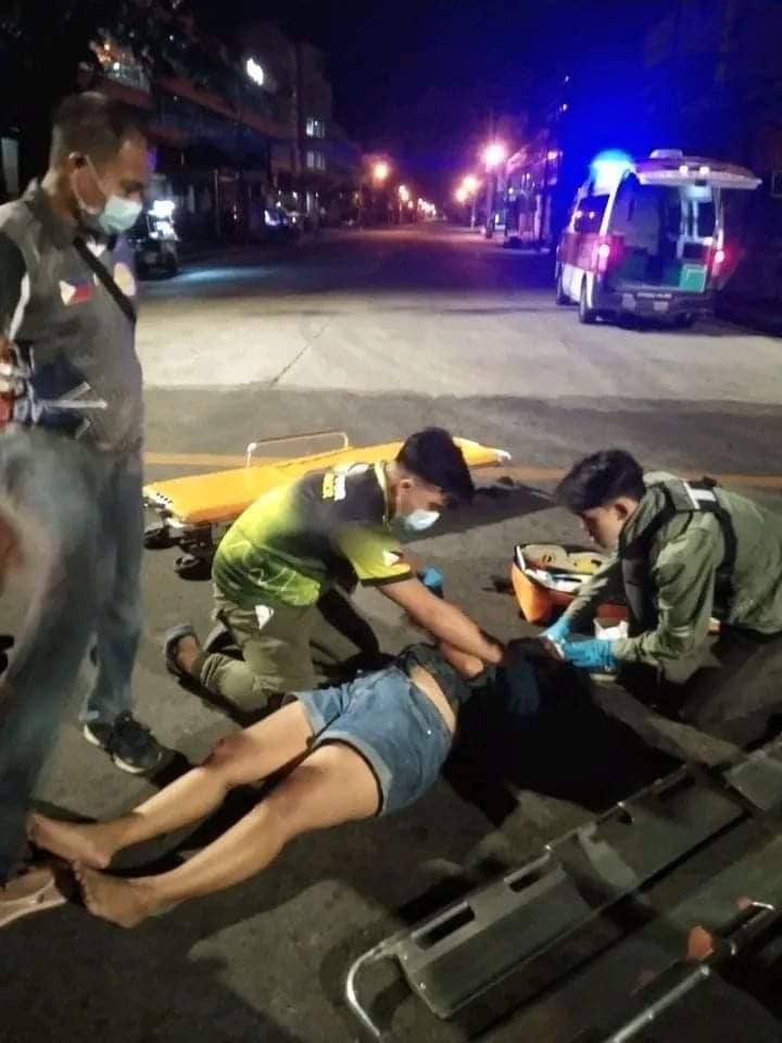 EMR Raptor volunteer responded road crash involving single motorcycle self inflicted along Lacson St – Mario Eleno Canoy Jr.